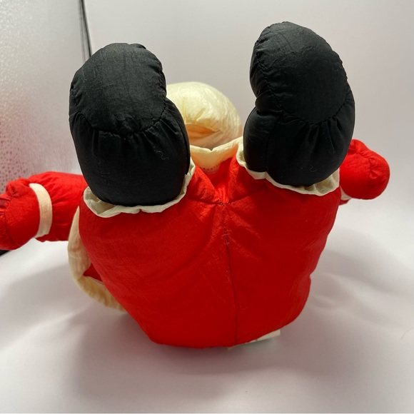 Vintage Santa Claus plush nylon parachute material stuffed animal - Picture 8 of 11